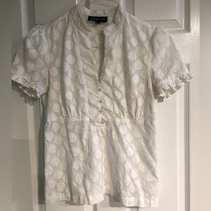 Jones New York Signature Circle Pattern Top Women’s Size Small